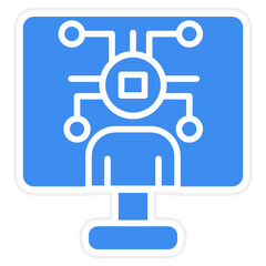 Digital Man Icon Style
