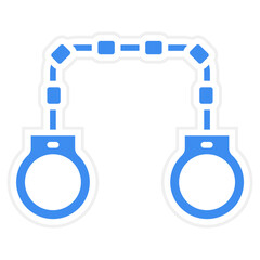 Handcuffs Icon Style
