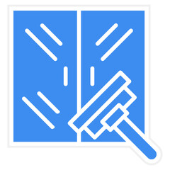Glass Cleaning Icon Style