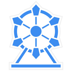 Ferris Wheel Icon Style