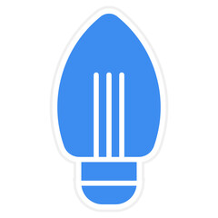Candle Bulb Icon Style