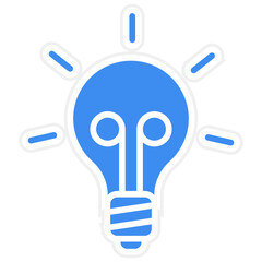 Halogen Lamp Icon Style