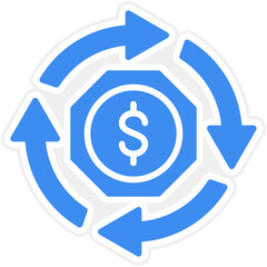 Asset Turnover Icon Style