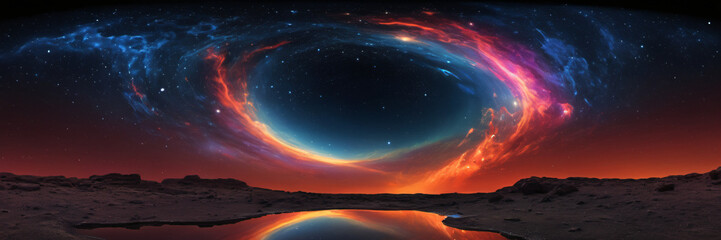 Enigmatic Black Hole Unveiled in Celestial Canvas