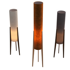 floor lamp isolated on transparent background, interior lighting, 3D illustration, cg render
