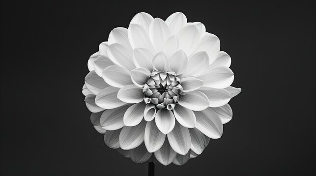 Blooming white flower. Generative AI