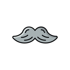 Moustache icon vector stock illustration