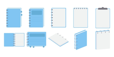 Notebook Vector Illustration Set