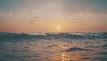 Fototapeta premium view of aesthetic morning in the ocean background image