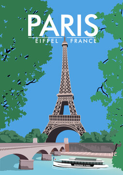 tower eiffel in paris france