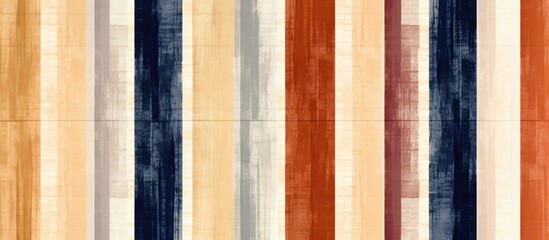 This image showcases a multicolored striped wallpaper with vertical stripes, featuring a range of vibrant colors in a repeating pattern. The stripes run vertically across the wall,