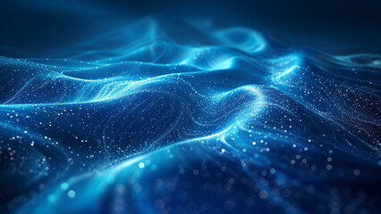 Abstract blue wavy background. 3d rendering, 3d illustration.