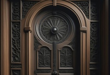 detail of the door of the cathedral