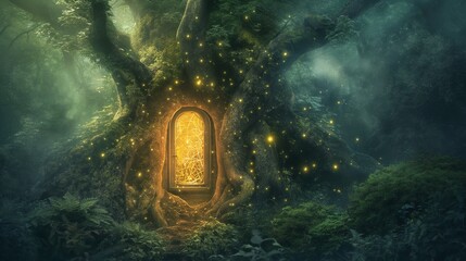 Enchanted Gateway: Secrets of the Ancient Forest