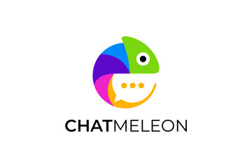 Chameleon Chat Logo Design