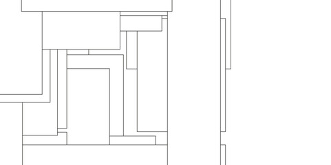 Industrial construction design with geometric patterns, black and white stripe geometric background, Modern and seamless industrial pattern background white color and geometric lines.