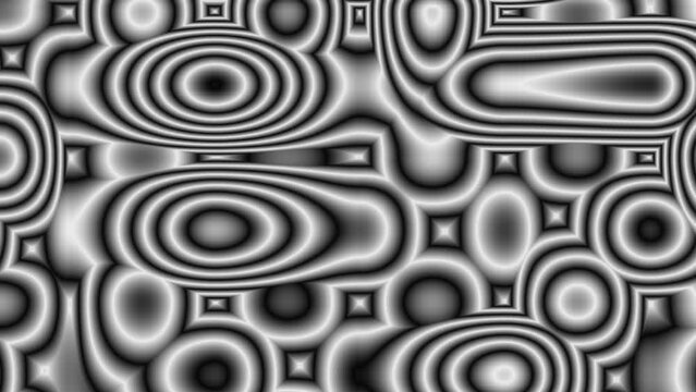Abstract Black And White Optical Illusion.  