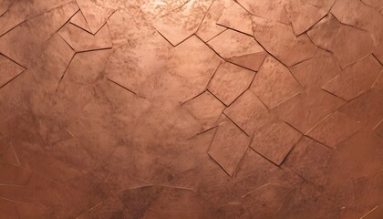Solid copper slab concrete texture, geometrical pattern finiture