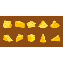 Cheese Cartoon Art Illustration