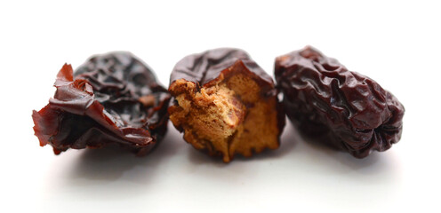 Raisins on a white background - stock photo
