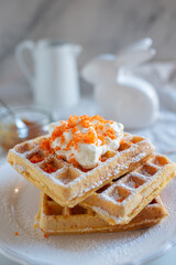 
Save
Download Preview
easter breakfast with waffle and powdered sugar  - 747803371