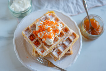 
Save
Download Preview
easter breakfast with waffle and powdered sugar  - 747803597