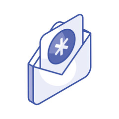 Have a look at this visually appealing medical mail isometric vector design