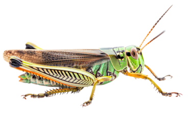 Grasshopper Gallop isolated on transparent Background