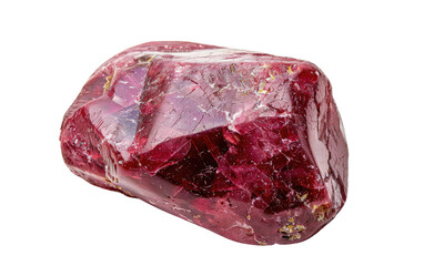 Obraz premium Scarlet Jewel: Ruby isolated on transparent Background