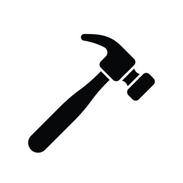 Hammer icon vector stock illustration