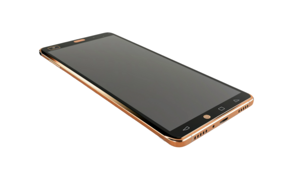 Portable Phone isolated on transparent Background - Powered by Adobe