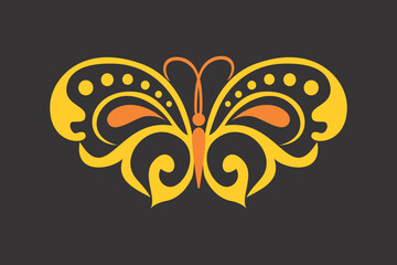 butterfly decoration vector