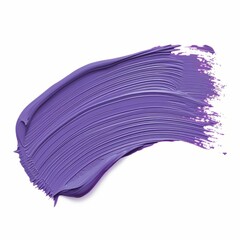 purple brush strokes isolated white background