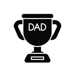 Trophy icon vector stock illustration