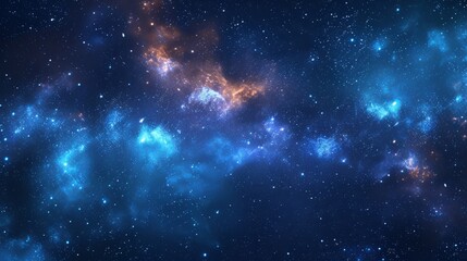 Fototapeta premium A view of night sky with stars. Space background.