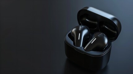 Wireless Bluetooth Headphones in Black Case