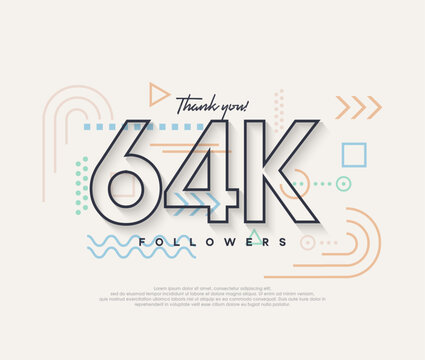 Line design, thank you very much to 64k followers.