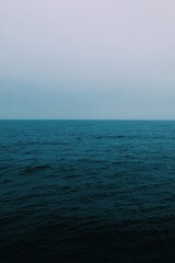 still ocean before a storm