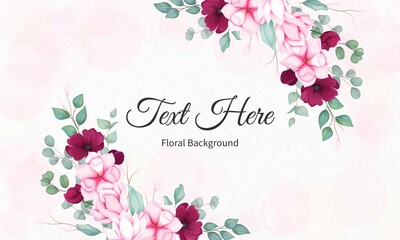 Valentine S Day Greeting Card With Beautiful Floral