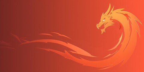 Fototapeta premium A Majestic Chinese Dragon Sculpture, Symbolizing Power and Good Fortune, Generative AI