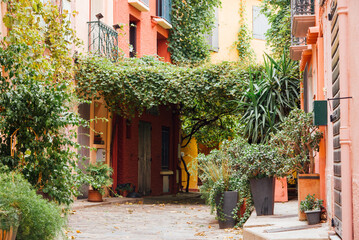 Ruelle de Collioure. Rue de Collioure. Village de Collioure. Village méditerranéen. Ville...