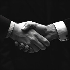 Business Negotiation concept,Handshakes over a contract. white- back color