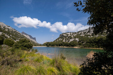 Fototapeta premium Son Torrella reservoir, Puig Major military base, Mallorca, Balearic Islands, Spain