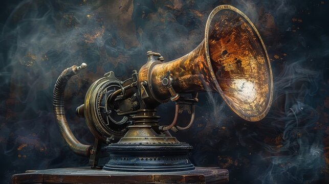 Steampunk technology, a portable phonograph, and the turn of the century