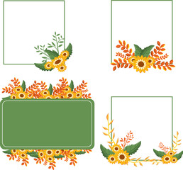 Obraz premium Elegant wedding frames