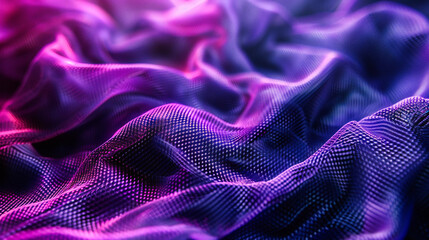 Elegant Silk Fabric Texture, Soft and Smooth Material Design, Luxury Textile in Vivid Purple,...
