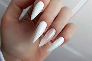 Foto op Aluminium manicure and nails, hands with manicure, manicure and pedicure, Nails, trending  nail art nails, one hand, perfect fingers, perfect long nails © fadi