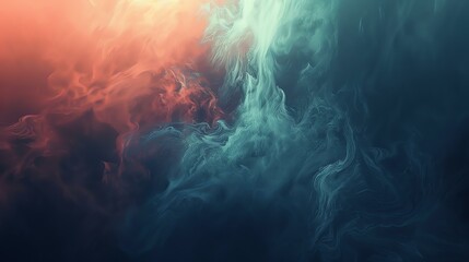 Abstract background with colorful smoke. The image is very calming and peaceful. It would be perfect for a background or for a meditation room. - obrazy, fototapety, plakaty