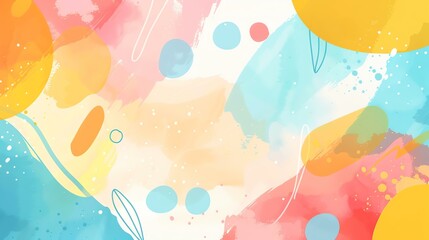 Abstract watercolor background. Fluid shapes composition. Pastel colors.