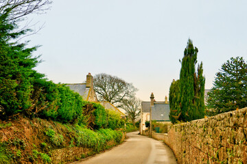 Naklejka premium Townscape of Rozel Bay, Jersey